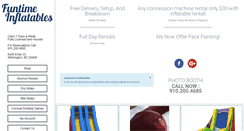 Desktop Screenshot of funtimeinflatablesnc.com